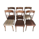 Série de six chaises en bois