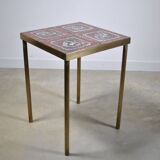 Brass and ceramic side table 1960