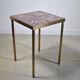 Table d'appoint laiton et céramique 1960