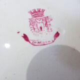 4 vintage hollow plates from gien model thistles 211256