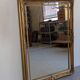 Louis XV style beaded mirror in gilded wood 115x85 cm