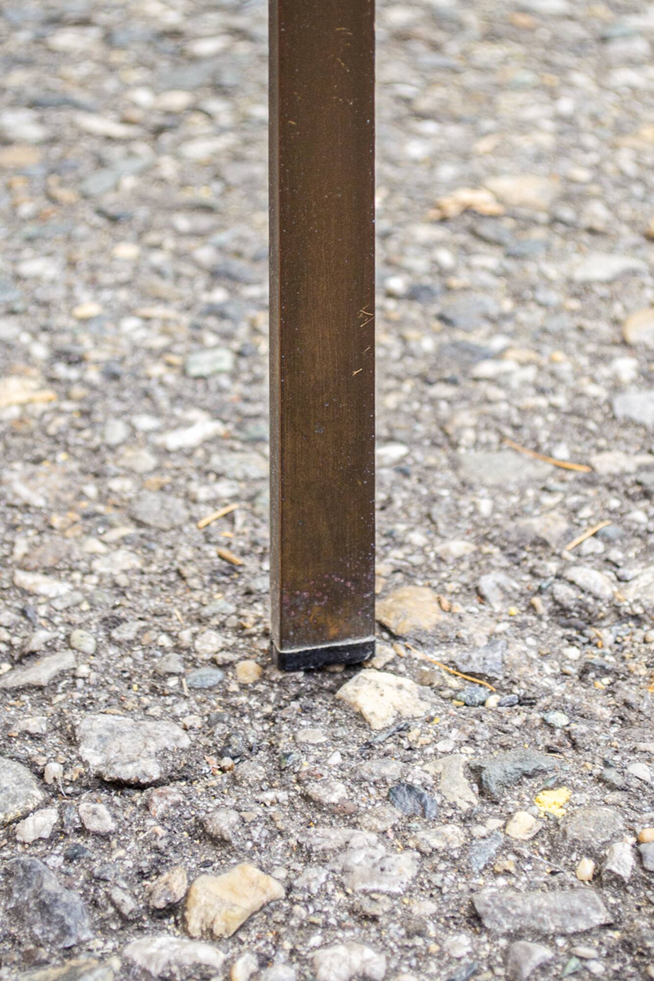 Three small tables in brass and mirrored glass vintage 1960s Italy