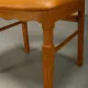 Razorblade style dining chairs by Henning Kjærnulf Oak and Leather Denmark