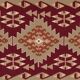 Vintage Turkish kilim, handwoven, 122x225 cm.