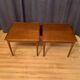 Pair of mahogany side tables, Denmark, 1950s.