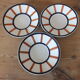 3 coffee cups Creil & Montereau HBCM service Béarn