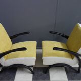 Paire de fauteuils de Jindrich Halabala