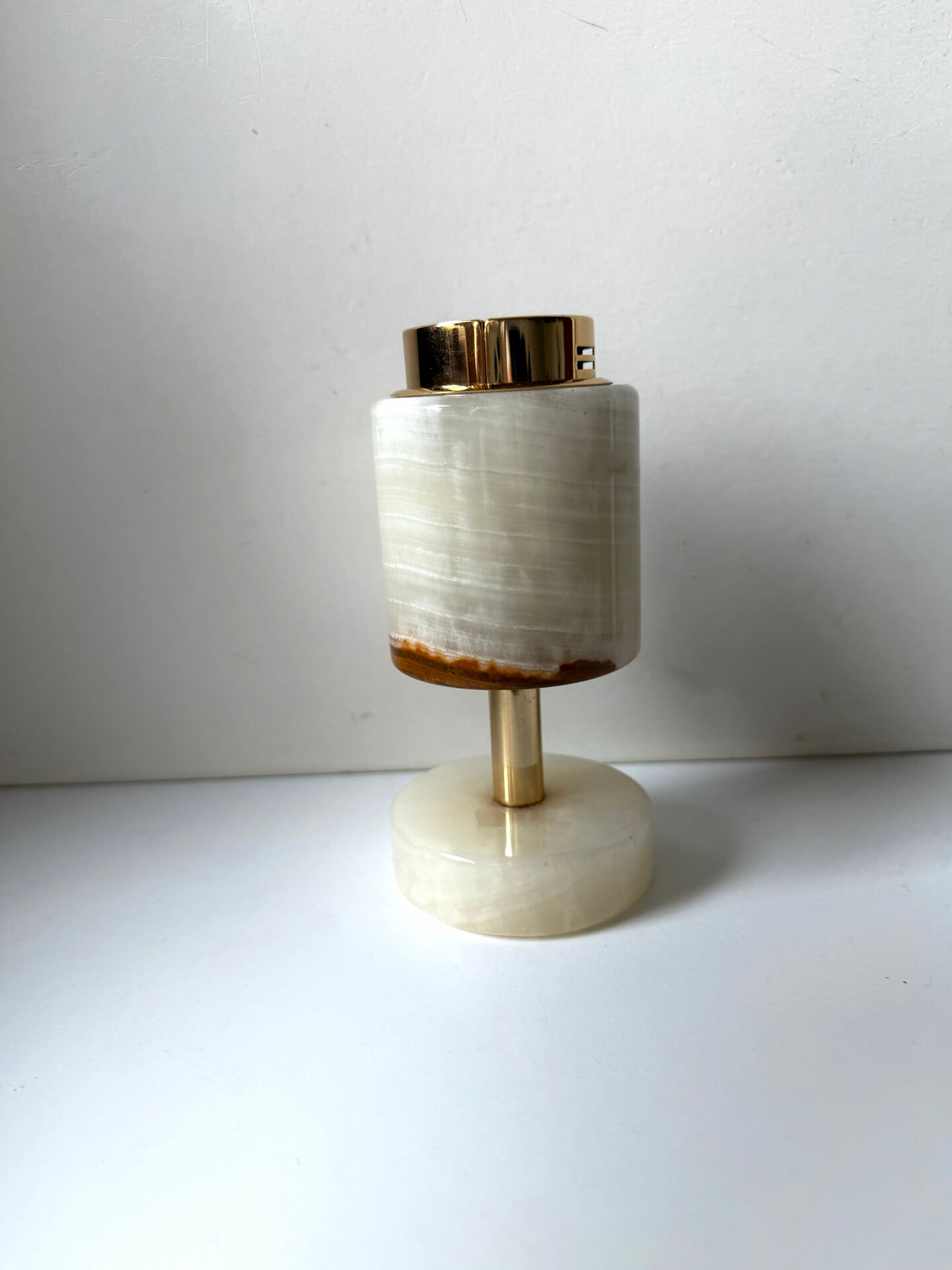 Vintage SAROME Japan Marble Onyx Table Lighter