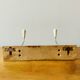 Portemanteau mural en bois vintage - double patère