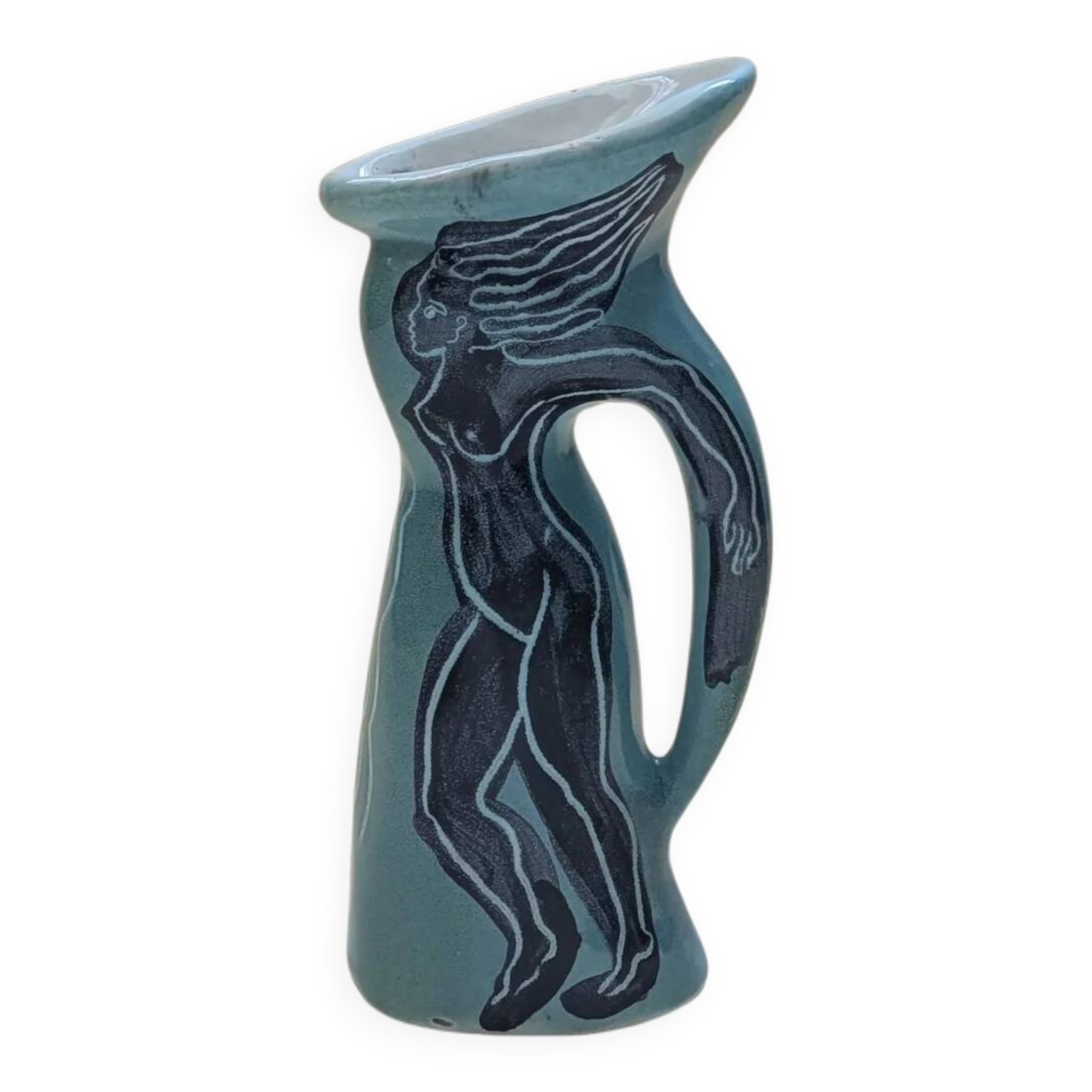 Ceramic pitcher by Jacques Sagan in Vallauris