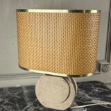 Brutalist Travertine Table Lamp Circa 1980