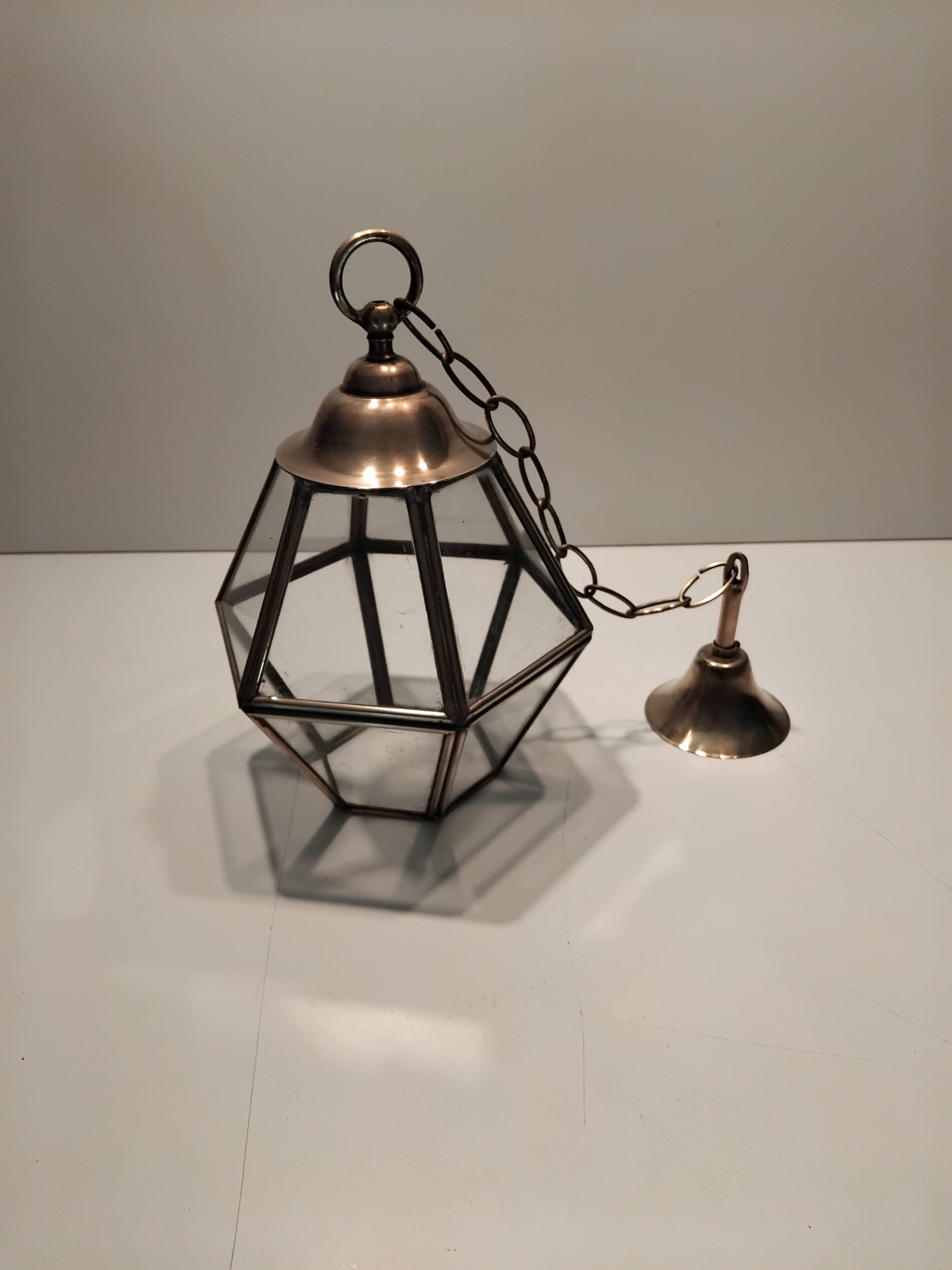 Hexagonal hanging lantern