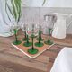 White wine glasses from Alsace
