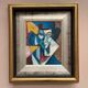 Original Finnish Oil on Panel – “Face” by Christian Immonen – Signed – Dated 1990 – Vintage & Framed