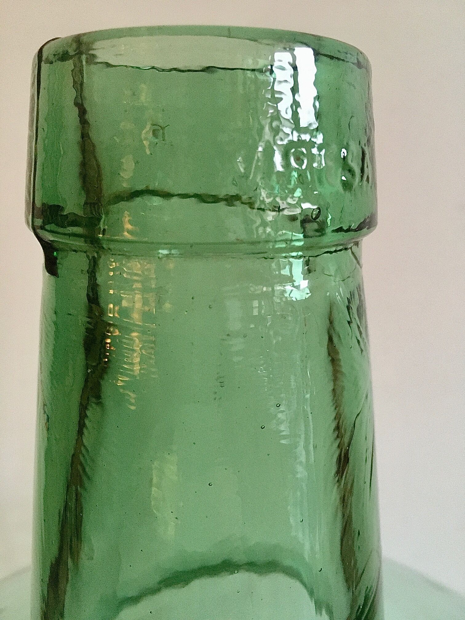Dame-jeanne Viresa verte claire de 16L