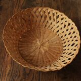 Vintage openwork round basket
