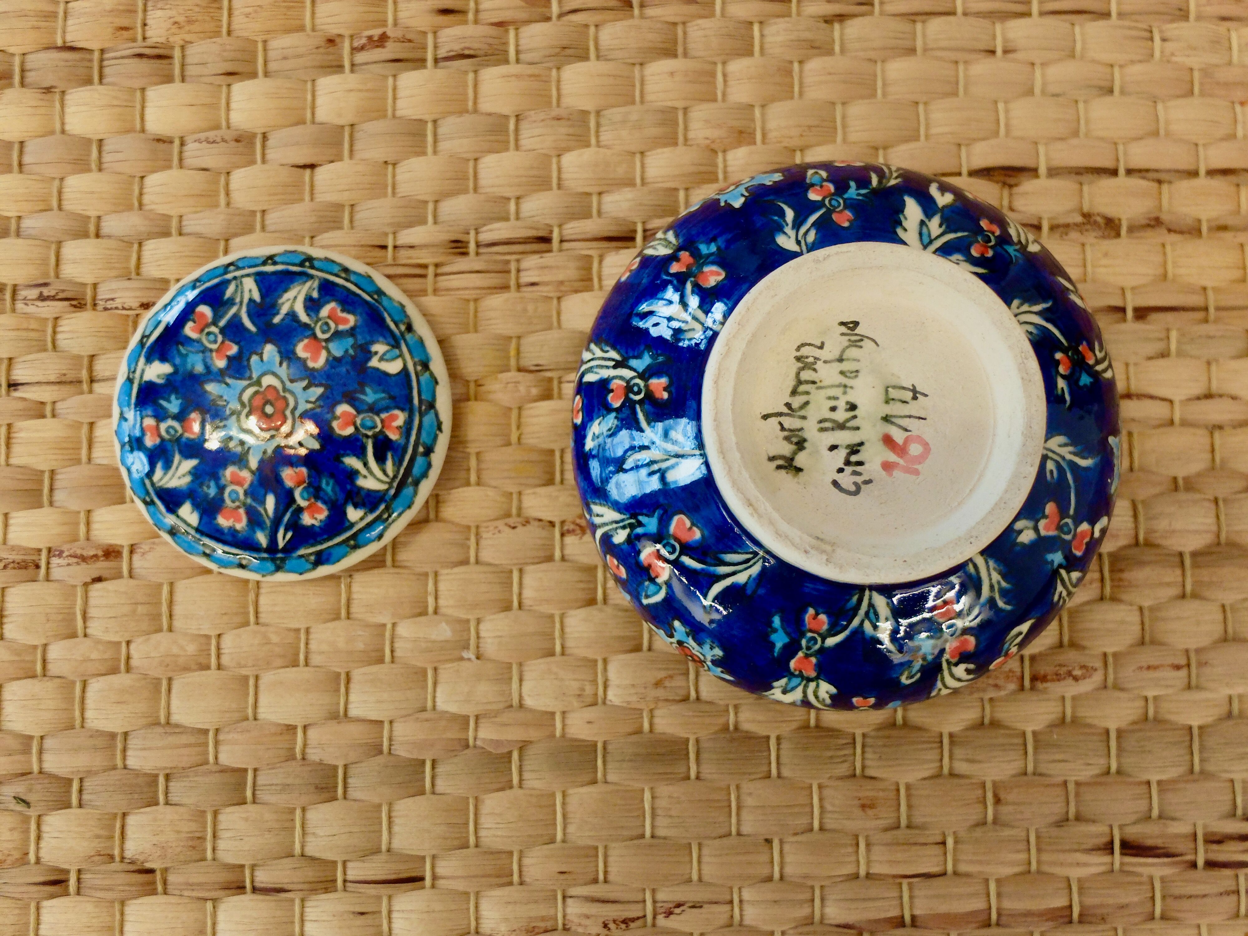 Vintage Turkish ceramic box