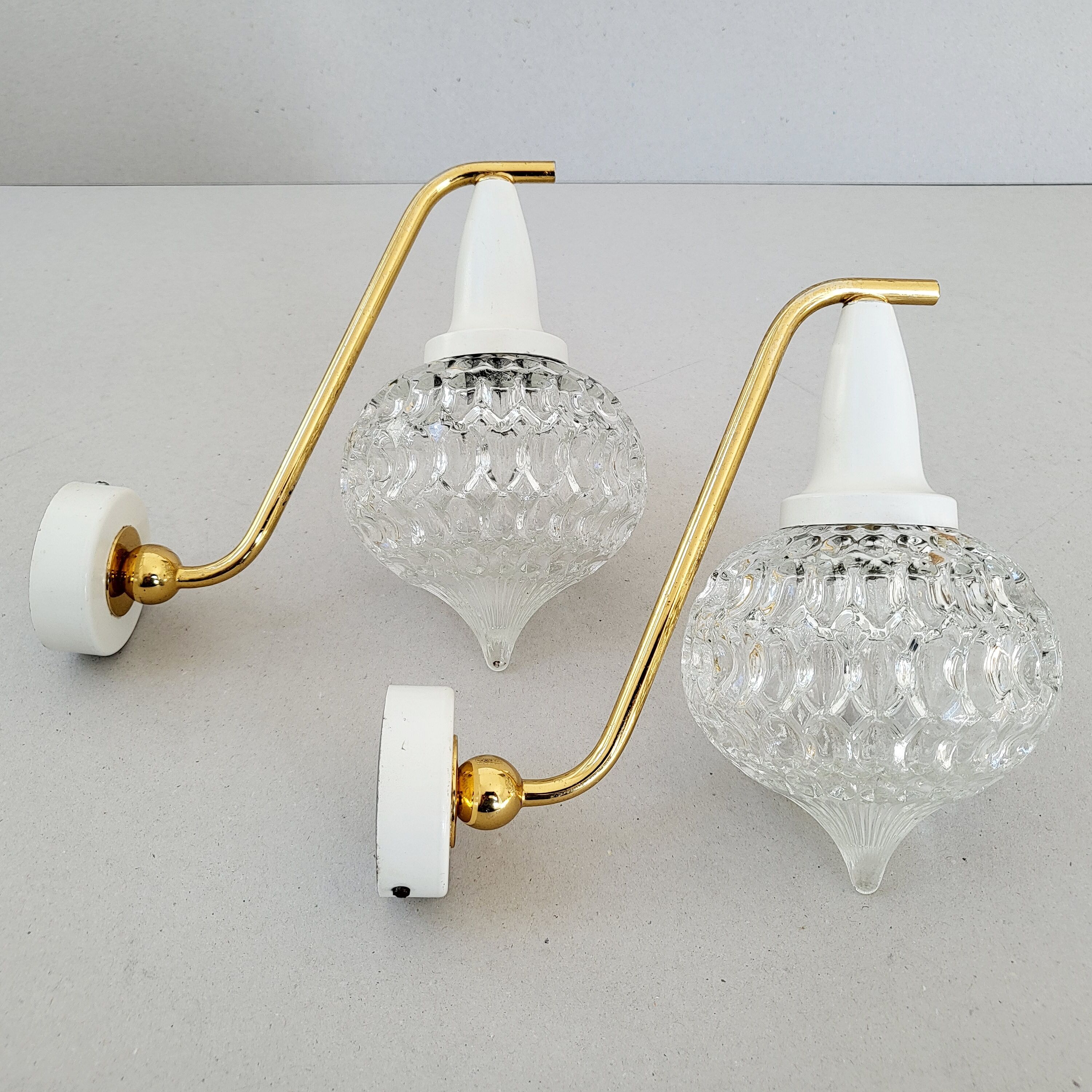 Pair of vintage wall lamps 1950