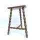 Tripod stool solid wood beaded feet