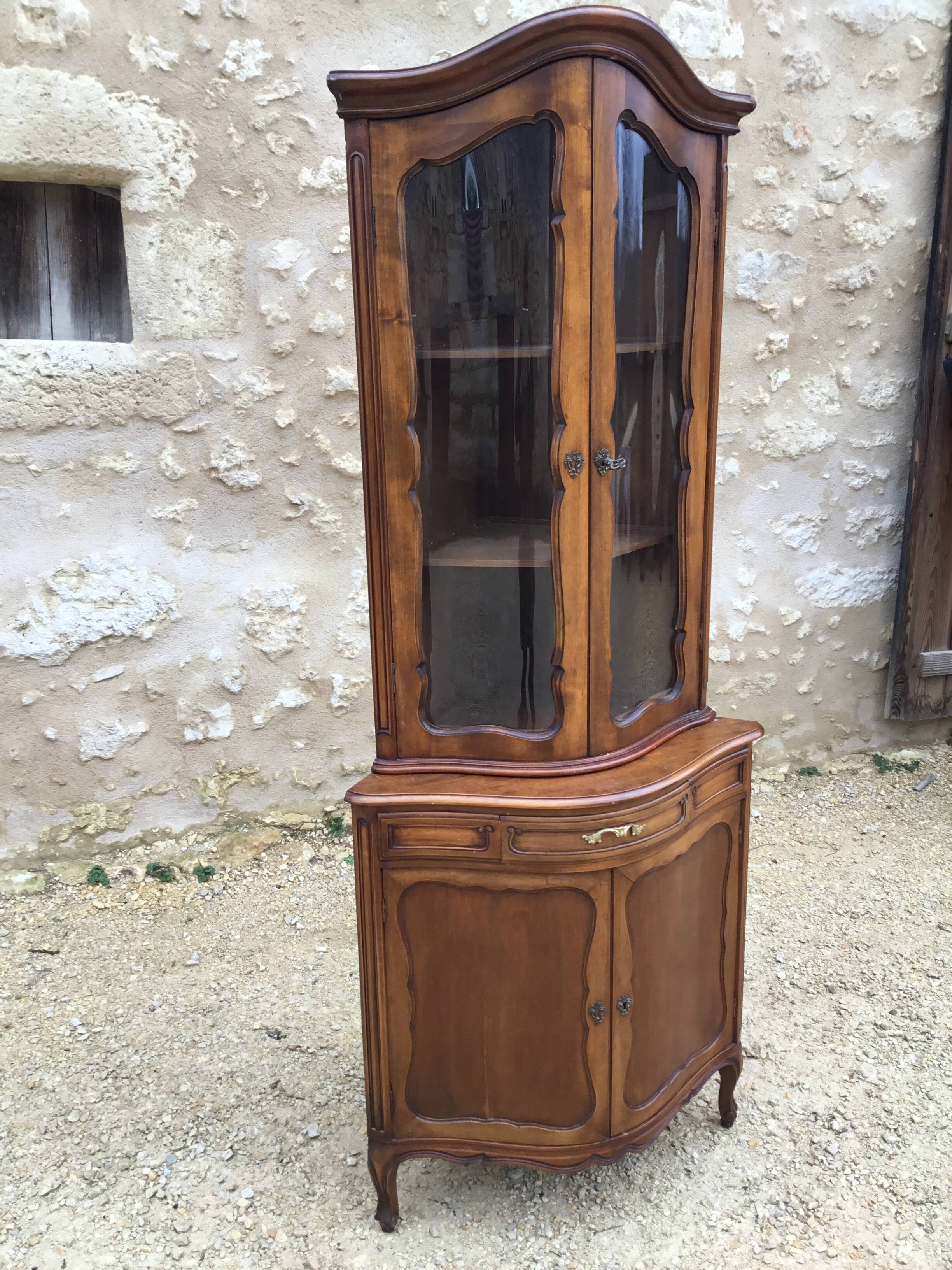 Glassed and curved corner mid-20th century