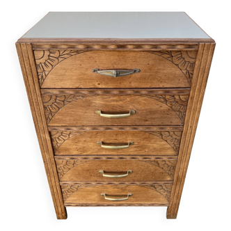 Art Deco chest of drawers