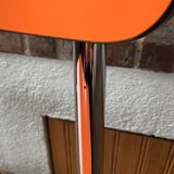 Lot of 4 vintage chairs in orange formica