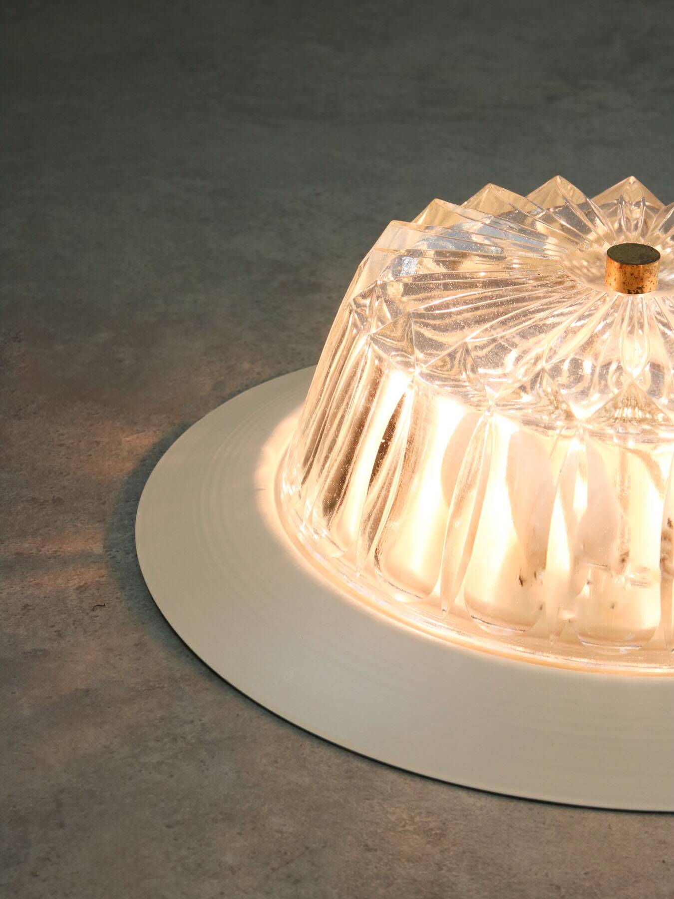 Mid-century Crystal Wall or Ceiling Lamp