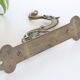 Gothic dragon rack, plant door or brass mantle holder