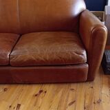 Duvivier leather club sofa