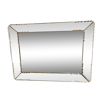 Venetian mirror, 1940s - 60x45cm