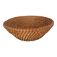 Woven straw basket