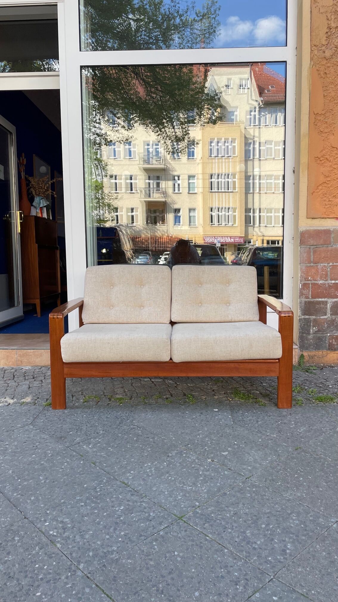 Scandinavian teak sofa from the 60s 70s vintage Danish design