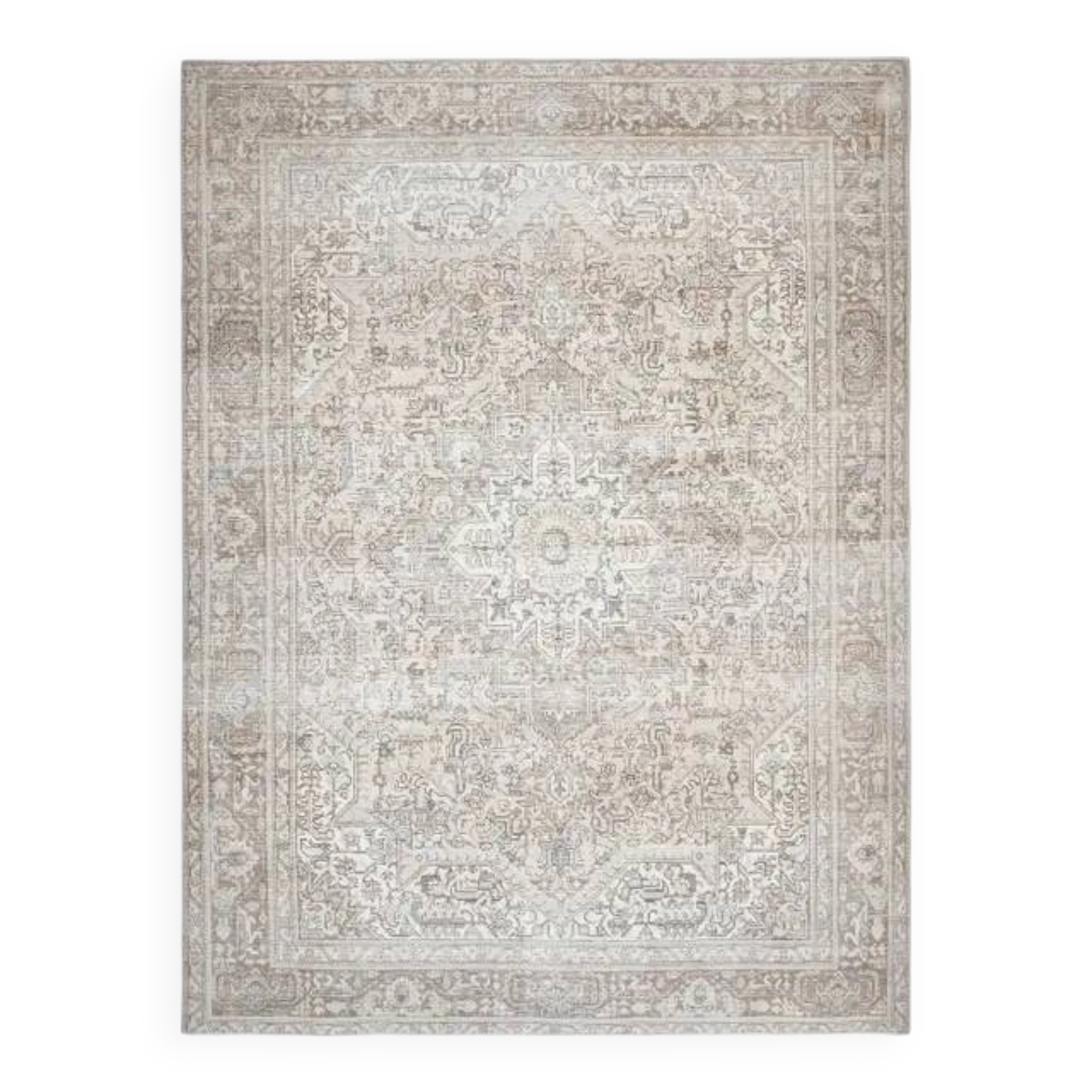 1970s Vintage Persian Handmade Wool Cotton Brown Area Rug 281x370