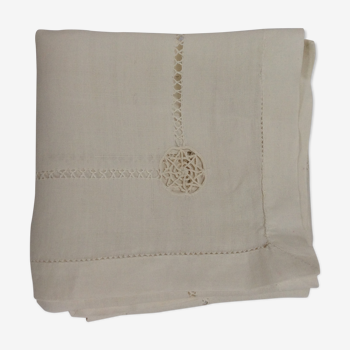 Serviette ancienne brodée