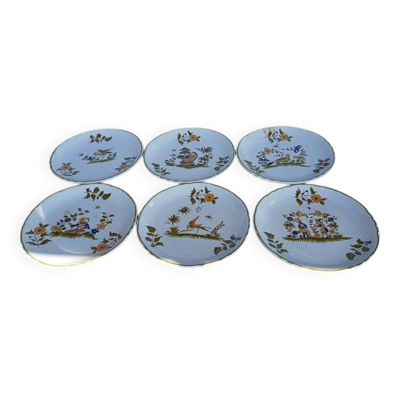 6 assiettes desserts, 18eme S.