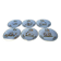 6 dessert plates, 18th century.