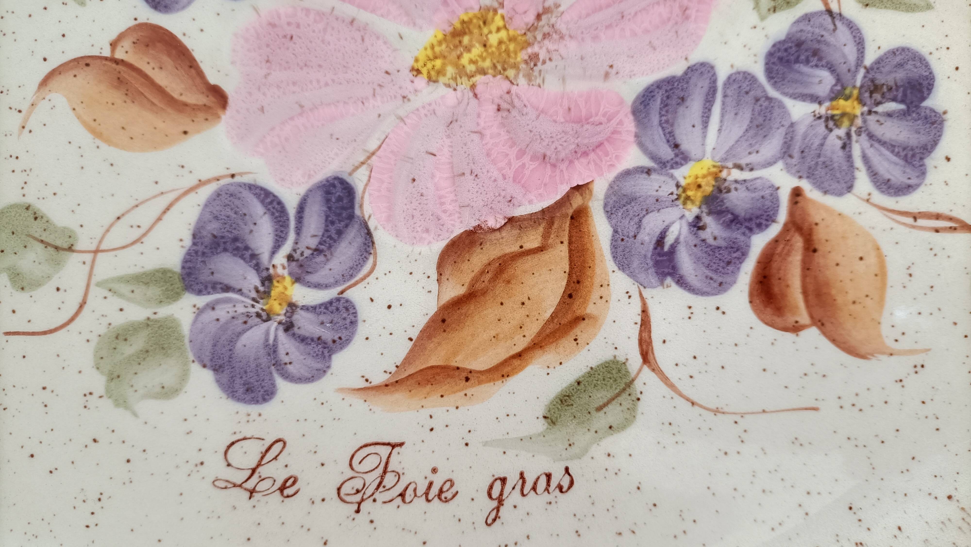 Ceramic foie gras serving dish