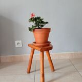 Tripod stool in solid wood years 40/50