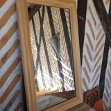 Rectangular mirror solid sandblasted beech 43x76cm