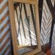 Miroir rectangulaire hêtre massif sablé 43x76cm