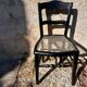 Small black antique chair