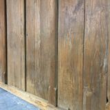 Old wooden door with its frame