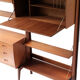 Free standing teak wall unit by Torbjorn Afdal for Bruksbo Tyristrand, 2 Modules, Norway 1960's