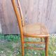 Old thonet style bistro chair turned wood + vintage cane seat