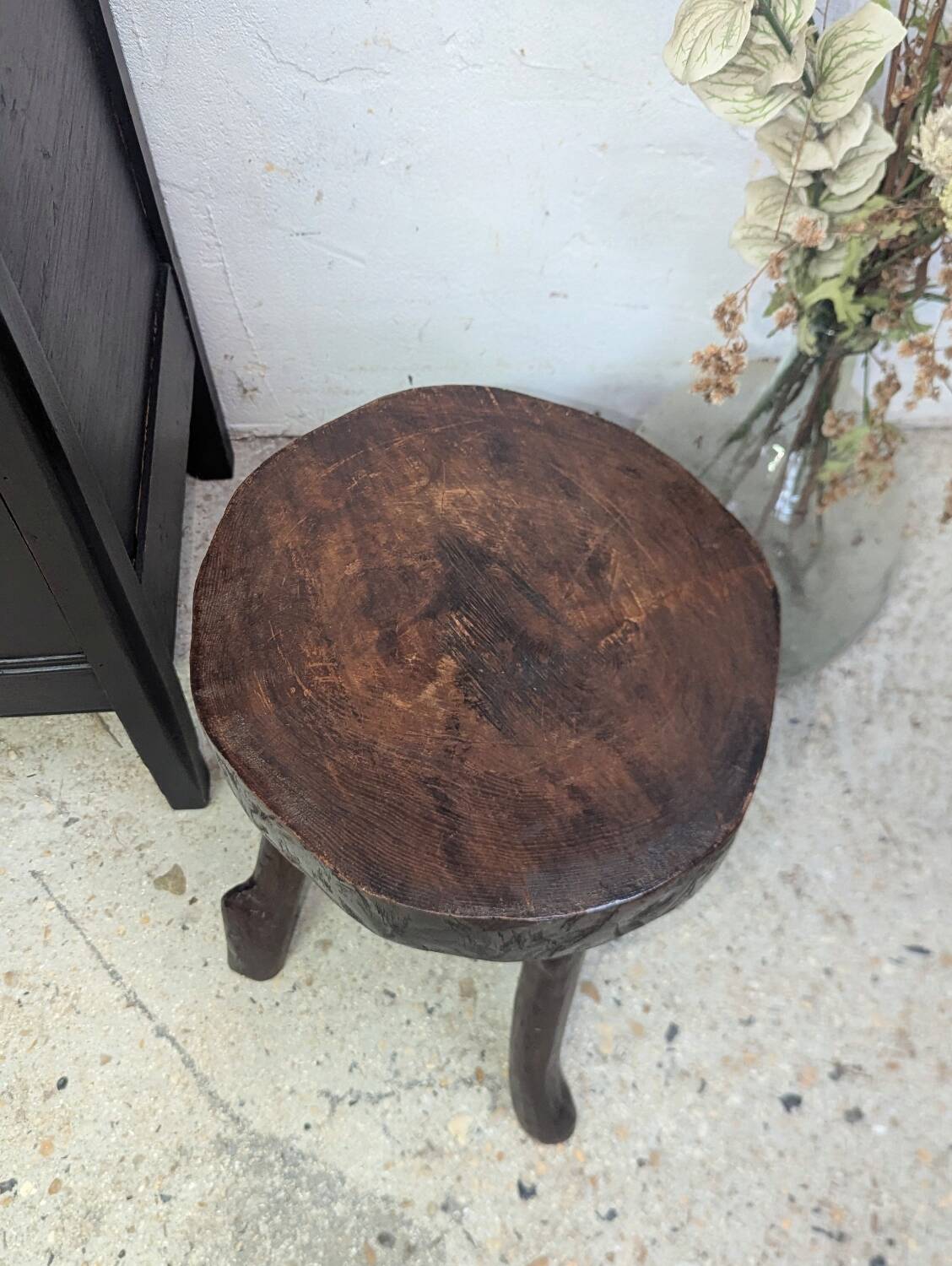 Brutalist Free Form Stool 60/70 Vintage 2