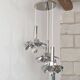 Vintage 1970 waterfall pendant light
