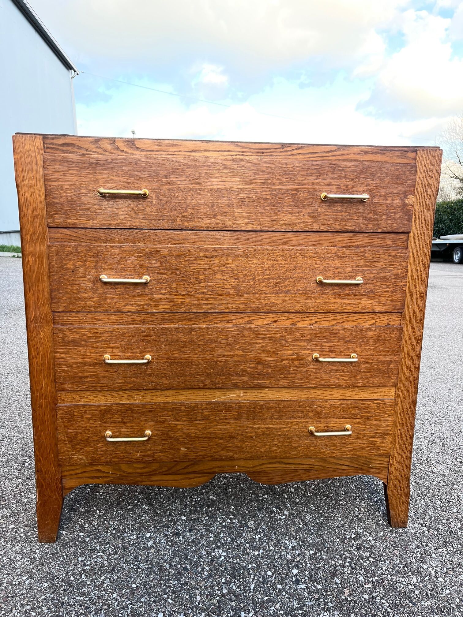 Commode en chêne 1950