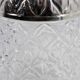 Glass and metal pineapple candy box