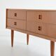 Small Scandinavian sideboard with 4 drawers, vintage 1960.