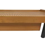 Lit en bois vintage avec tiroirs, Pays-Bas, 1960 design Lit de